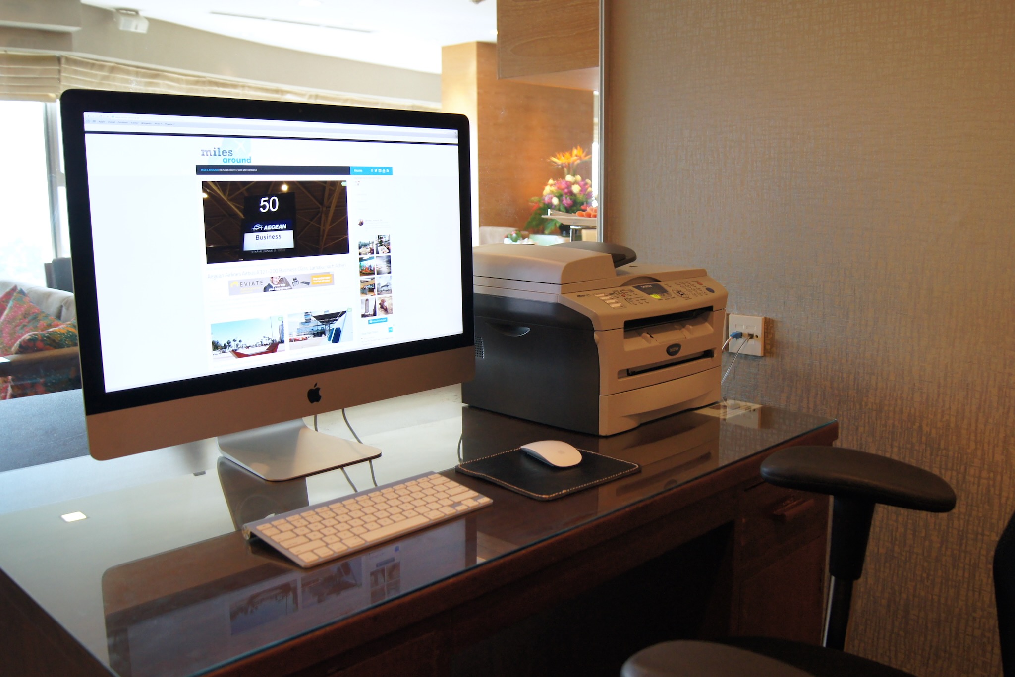 iMac in der Executive Lounge