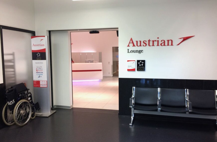 Zugang zur Austrian Airlines Senator Lounge Wien F-Gates