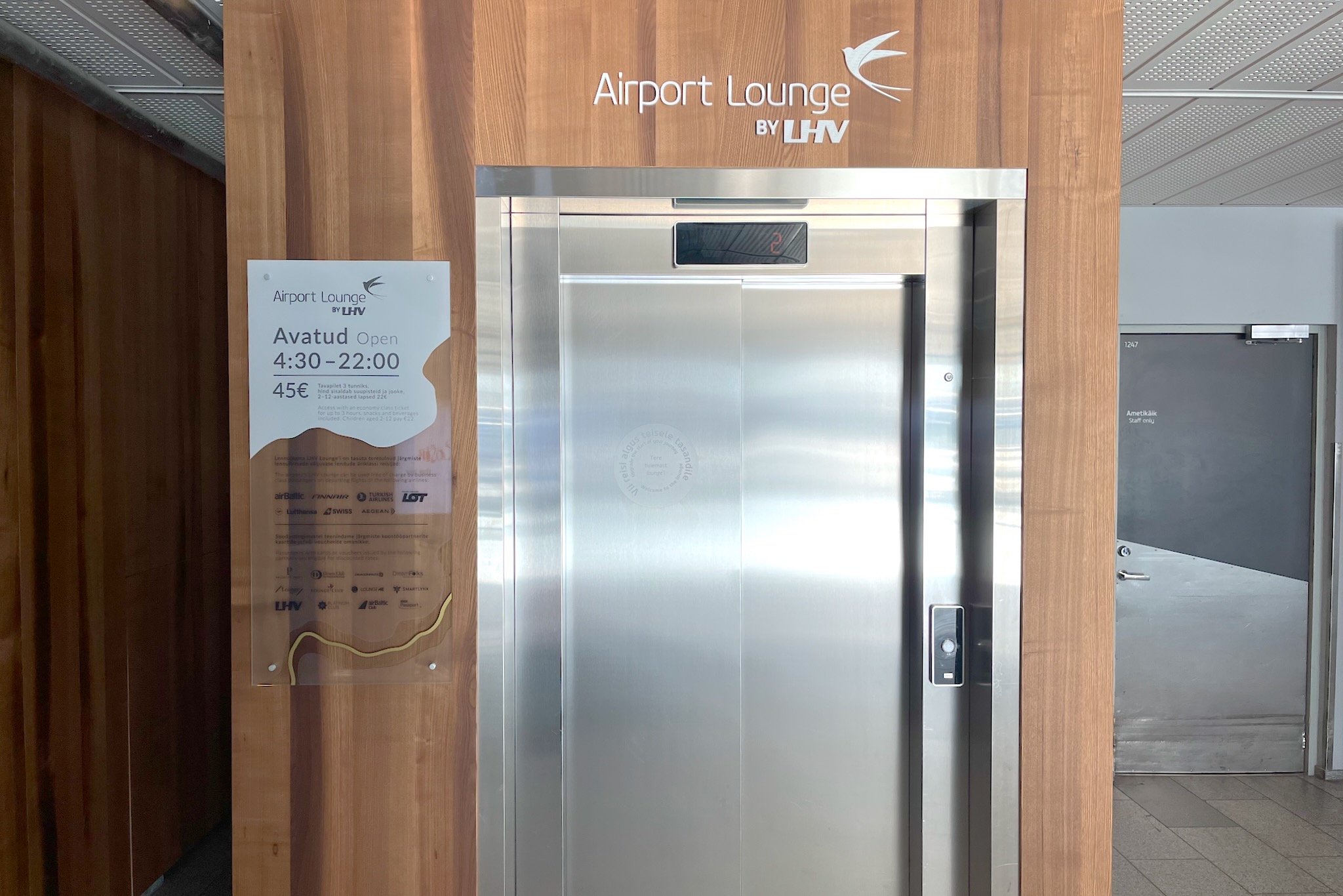 Zutritt zur Tallinn Airport LHV Lounge